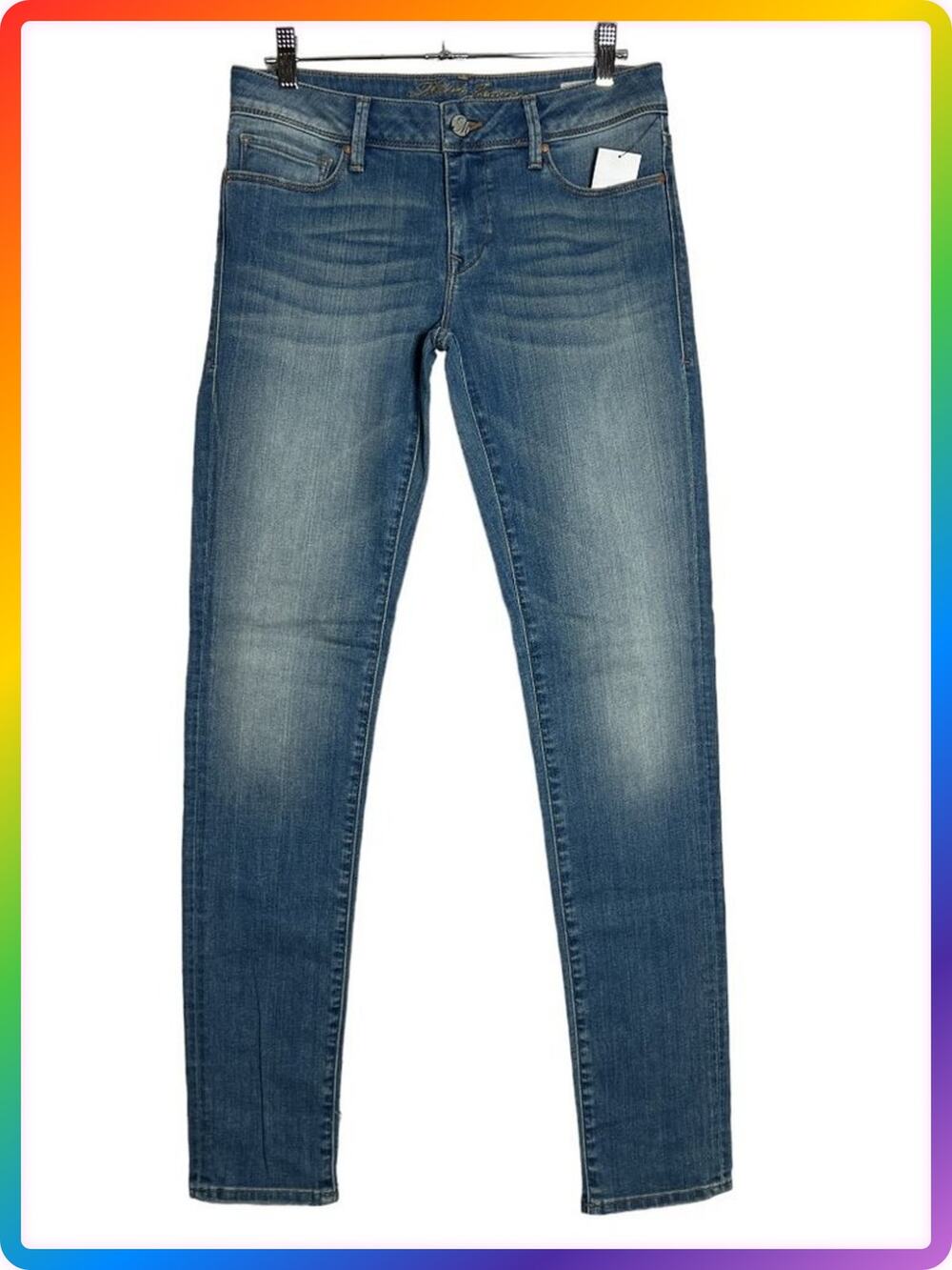 Mavi Adriana Super Skinny Jeans SIZE 27x33 Medium Wash Mid Rise Stretch Denim